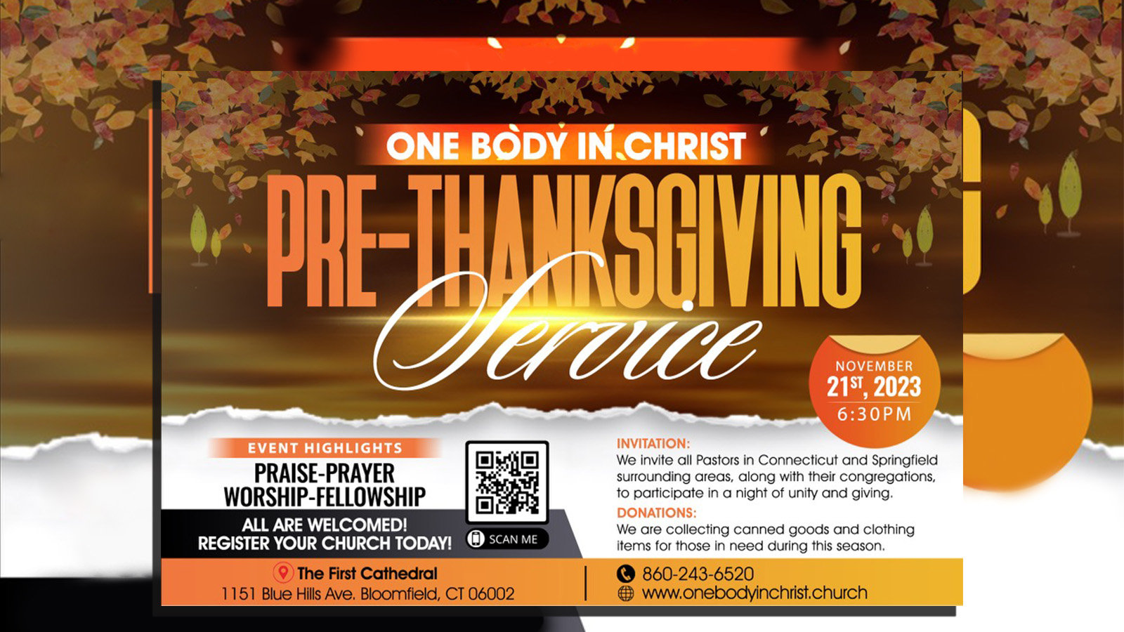 Thanksgiving worship service