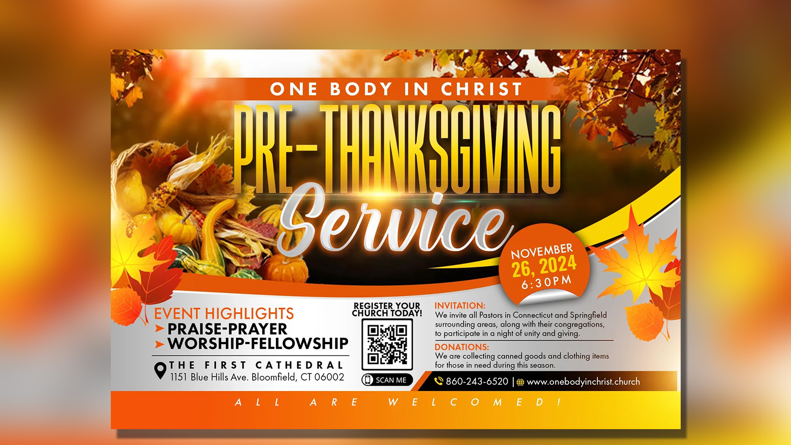 Pre-Thanksgiving Service 2024